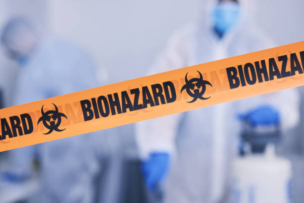 Professional Biohazard Cleanup technician working in Cleveland, TX